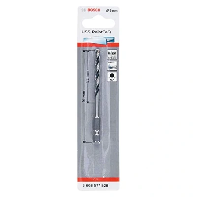 Imagen de Bosch Professional Brocas de vástago hexagonal PointTeQ, para metal, diámetro: 5 mm, ¼&quot;, accesorios taladro impacto y atornillador