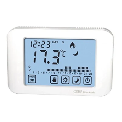 Imagen de Orbis mirus touch Cronotermostato pantalla tactil blanco