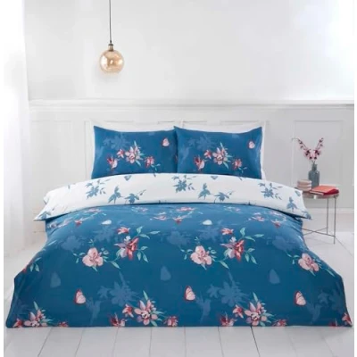 Imagen de Rapport Home Juego de Funda edredón Microfibra con diseño colibrí para Cama Individual,