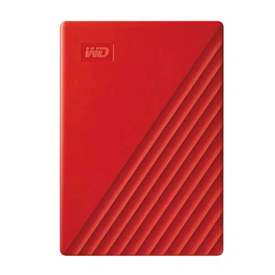 Imagen de Disco duro externo 2 TB WD My Passport, Portátil, HDD, USB 3.2, Funciona con Chromebook, Rojo