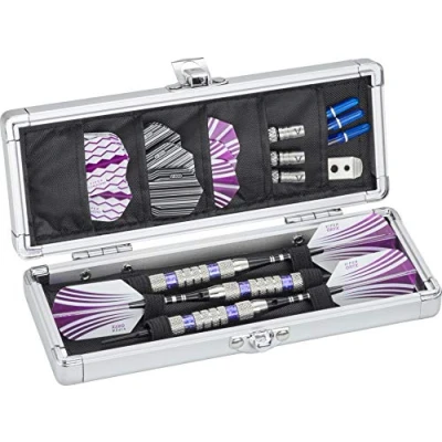Imagen de Casemaster Accolade Funda de Aluminio para Dardos con Capacidad 3 Punta Acero y Suave, Perfil Delgado Que Cabe en tu Bolsillo Mientras Mantiene Tus impecables