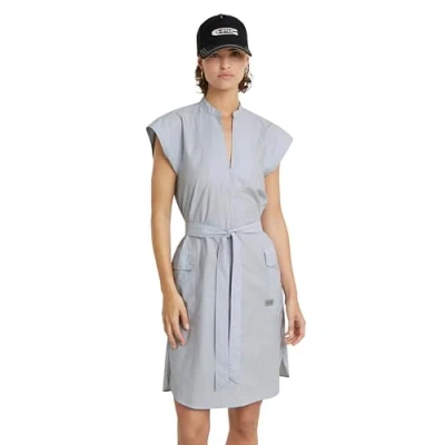 Imagen de G STAR RAW Saharienne Dress Wmn Vestido Informal, Grapeade Mini Stripe D24622 c667 g460, L para Mujer