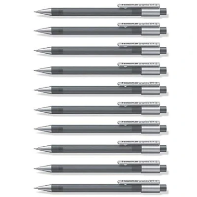 Imagen de STAEDTLER Graphite Portaminas de 0.5 mm, color gris, paquete 10 piezas