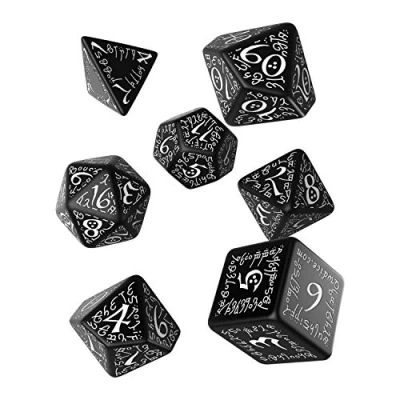 Imagen de Q Workshop Dados Elfos (Negro blanco)