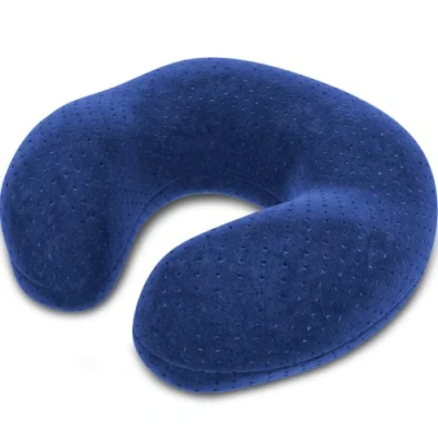 Imagen de bonmedico Almohada Cervical Viaje Cojin para Cuello y Cabeza, Espuma Viscoelastica Accesorios Originales Dormir Cojines Hombre Mujer
