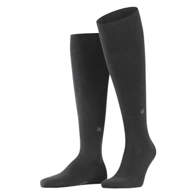 Imagen de Burlington Dublin M KH algodón largo unicolor 1 par, Calcetines largos Hombre, Gris (Anthracite Melange 3095) nuevo ecológico, 40 46
