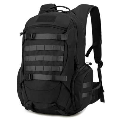 Imagen de Mardingtop 28L Mochila Militar Táctica Bushcraft Mochilas de Trekking con Cubierta Lluvia Senderismo al Aire Libre para Camping,Senderismo,Viajar