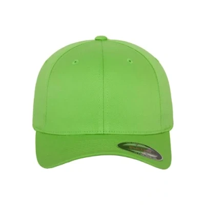 Imagen de Flexfit 6277 Wooly Combed Gorra de béisbol Unisex adulto, Verde (fresh green), XS S