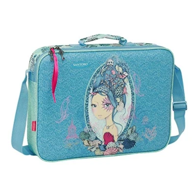 Imagen de Santoro safta Cartera Extraescolares Mirabelle Marina, 380x60x280mm, azul/verde, M (M385)