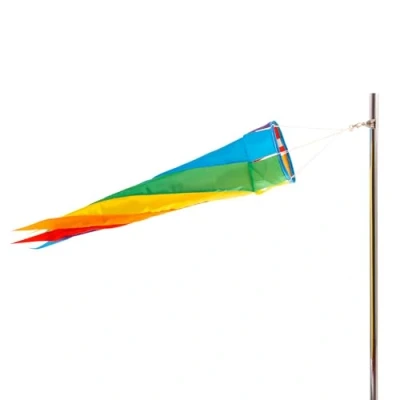 Imagen de PHENO Flags Manga de Viento arcoíris, 95 cm Colorida decoración jardín al Aire Libre Bandera para mástil, carillones y Mangas