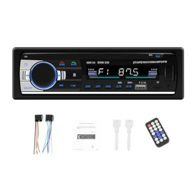 Imagen de BOOMBOOST Radio Coche Autoradio Bluetooth Reproductor De MP3 Máquina Tarjetas Generación Soporte AUX U Disco Tarjeta SD WMA WAV MP 530UT
