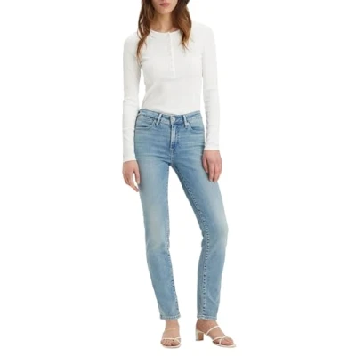 Imagen de Levi&#039;s 712 Slim World Pocket Jeans, Blue Wave Light, 34W x 32L para Mujer