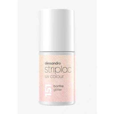 Imagen de alessandro Striplac Esmalte de uñas UV Bonfire Glitter Opaco y resistente a los arañazos hasta 15 días Fácil aplicación Tecnología extracción suave Vegano Rosa, 6,5 ml