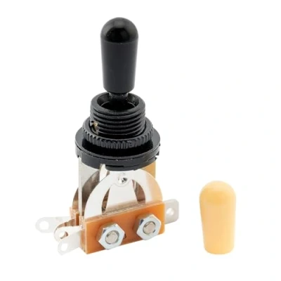 Imagen de Musiclily Métrica Selector de Pastillas Toggle Switch 3 Posiciones para Guitarra Eléctrica Epiphone Les Paul LP, Negro con Botonera