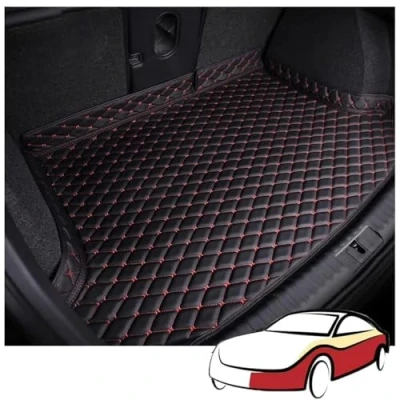 Imagen de MNBVGHH Coche Alfombrillas Maletero, para BMW X2 (U10) 2023 2024 Cuero Impermeable Antideslizante AntiarañAzos Maletero Trasero Alfombra Protectora Accesorios,C