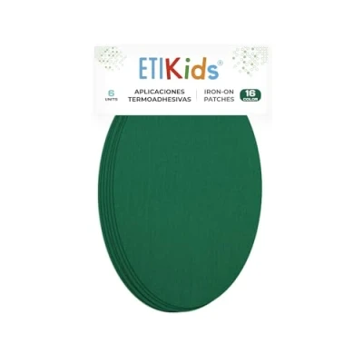 Imagen de 6 rodilleras color Billar termoadhesivas de plancha. Coderas para proteger tu ropa y reparación pantalones, chaquetas, jerseys, camisas. 16 x 10 cm. RP16