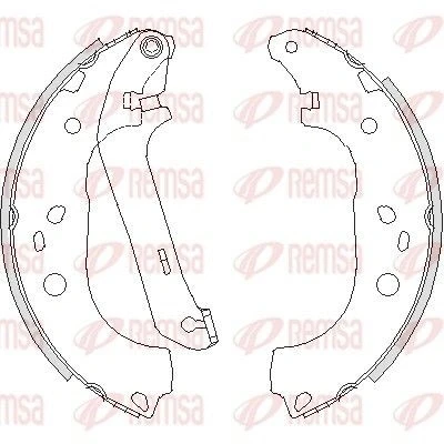 Imagen de REMSA 4206.01 Zapatas de Freno Eje trasero 228,6 42,3 con palanca FORD: Focus 2, 2 Limousine