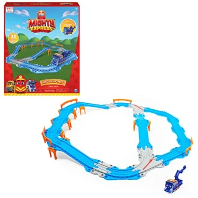 Imagen de Mighty Express Juego de 32 Piezas conectables y Tren Exclusivo Milo, Juguetes para niños 3+