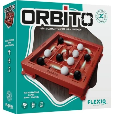 Imagen de FlexiQ Asmodee Orbito Juegos de Mesa Estrategia reflexión Juego Familiar a Partir 7 años 2 Jugadores Versión Francesa