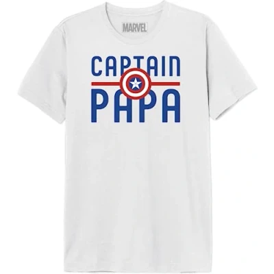 Imagen de Marvel Memarcots310 Camiseta, Blanco, 3XL para Hombre
