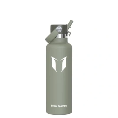 Imagen de Super Sparrow Botella Agua Acero Inoxidable Botellas Termica 750ml Sin BPA Termo Cantimplora con Pajita Vacío, para Deporte, Viaje, Escuela, Exterior, Oficina, Gimnasio