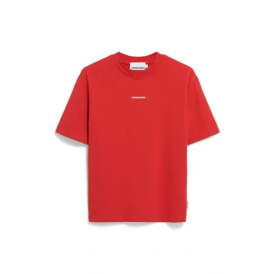 Imagen de Armedangels Tarjaa WORD Iconic Å Camiseta estampada, Mujer, Talla: Large, Coral blush