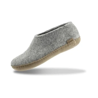 Imagen de Zapatillas de estar por casa Glerups A 01 00 fieltro, unisex, para adultos, color Gris, talla 41 EU