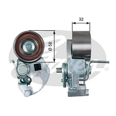 Imagen de GATES FleetRunner Micro V Stretch Fit T43133 Polea tensora, correa dentada HYUNDAI: SANTA FE 2, ACCENT Getz