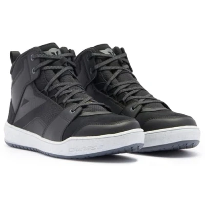 Imagen de Dainese Suburb D WP Shoes, Zapatos Impermeables para Moto Hombre, Negro/Blanco/Gris Hierro, 44 EU