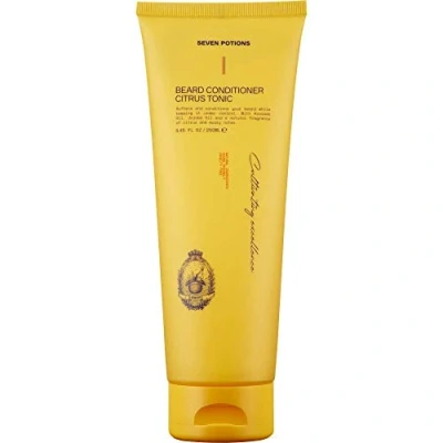 Imagen de Acondicionador para Barba de Seven Potions Evita la Picazón y Caspa Natural, Vegano, Libre Crueldad (Citrus Tonic, 250ml)