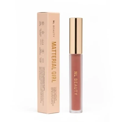Imagen de NL Beauty FRIDAY NIGHT Barra de labios mate, líquida y larga duración Enriquecida con vitaminas A, C E MATTERIAL GIRL 3.7 ml