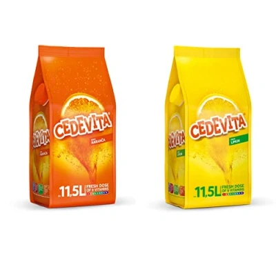 Imagen de Cedevita Bebida de vitamina instantánea, 2 x 1 kg, 26 L zumo sin alcohol