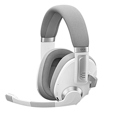 Imagen de EPOS H3Pro Auriculares Inalámbricos Híbridos Cascos Gaming para PC con Micrófono Cancelación de Ruido Mejorada y Mezcla Audio, Compatible Windows 10 (Blanco)