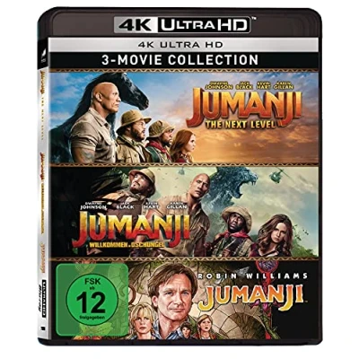 Imagen de Jumanji 1 3 Disc Set (4K Ultra HD, Limited Edition) exklusiv bei Amazon.de [Blu ray]
