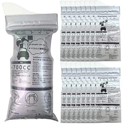 Imagen de Alled Bolsas de Orina Desechables 700 ml, para Camping, Viajes, al Aire Libre, Urinario, Atasco, Emergencia, Portátil, Bolsa Orinal, Gel Hombres, Mujeres, Niños