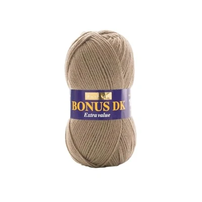 Imagen de Hayfield Lana de Tejido Doble Bonus DK (100 g), Hilo, marrón, 19 x 9 cm