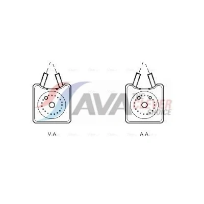 Imagen de Radiador de aceite, aceite motor AVA QUALITY COOLING VN3147