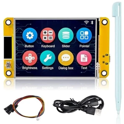 Imagen de Vegena ESP32 Placa de Desarrollo, Display, Pantalla ESP32, 240x320 SPI TFT Touchscreen Monitor Compatible con LVGL Tablero microcontrolador