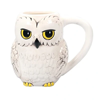 Imagen de Taza Harry Potter Hedwig desayuno 3D cerámica 400 ml te café Licencia oficial