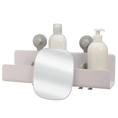 Imagen de Joseph EasyStore Estante de Ducha Grande con Espejo Extraíble Blanco