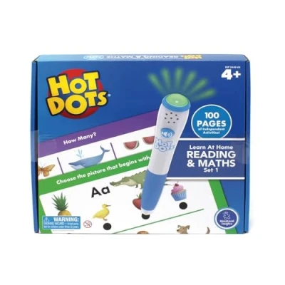 Imagen de Learning Resources Hot Dots (Set 1) Aprende Lectura y matemáticas Educación Infantil, 2 Libros de Actividades, 100 páginas, más 5 años,(ESP2445 UK)