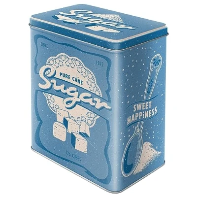 Imagen de Nostalgic Art Caja de almacenamiento retro l, 3 Sugar Idea regalo para cocina, lata grande, diseño vintage