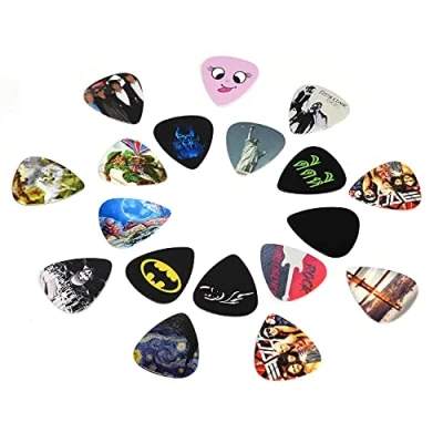 Imagen de Alnicov 200 púas de estilo clásico para guitarra (estilo aleatorio)