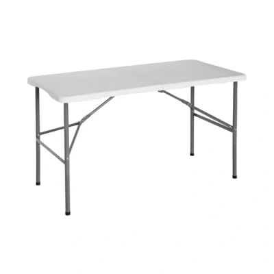 Imagen de Mesa Plegable 122cm Rectangular Blanca Catering O91