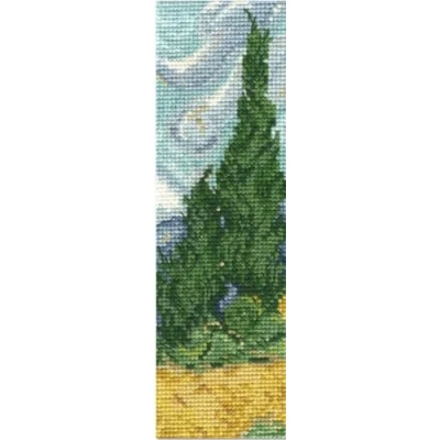 Imagen de DMC Campos de trigo con ciprés Van Gogh