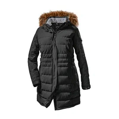 Imagen de STOY Wmn Quilted Prk A Parka de plumón con Capucha Desmontable, Mujeres, Curry Oscuro, 48
