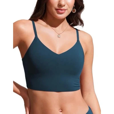 Imagen de CRZ YOGA Bikini para Mujer con Traje de baño atlético Tira Fina Ajustable Insignia Azul 40