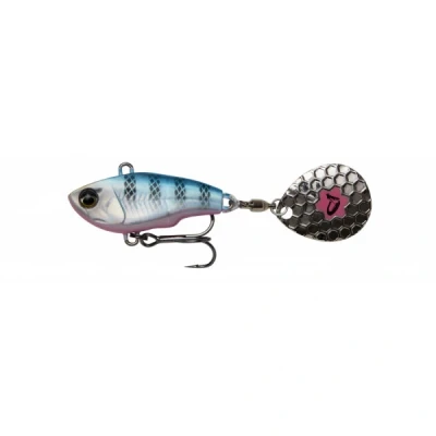 Imagen de Savage Gear Fat Tail Spin 8cm 24gr Sinking Blue Silver Pink Cucharilla de pesca