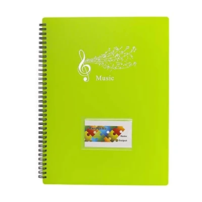 Imagen de Tamaño A4 Documento de Nota Musical 40 Bolsillos Carpeta Poseedor Caso partituras File Clef Canción papel almacenamiento, Bolsa porta documentos