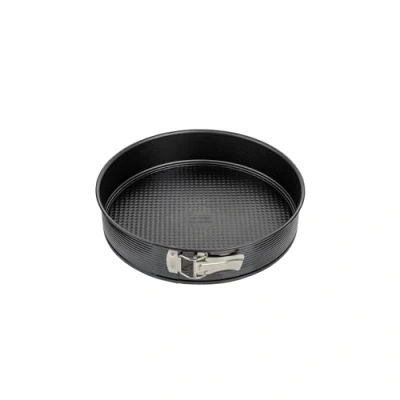 Imagen de Zenker Black Metallic Molde Desmontable 24 cm 1 Fondo. Reposteria, Tarta o Bizcocho en Acero con Revestimiento Antiadherente Teflon resistente hasta 230ºC, Color: Negro, cm,